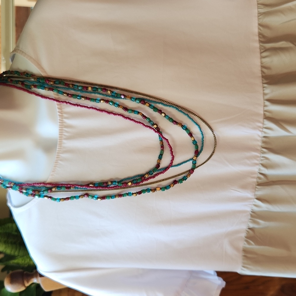 Turquoise and Pink layered Necklace